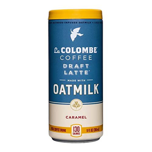 La Colombe Oatmilk Coffee   Caramel Draft Latte   9 Fluid Ounce 16 Count   Plant Based Dairy Free   Made With Real Ingredients   Grab And Go Coffee