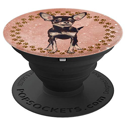 Cute Chihuahua Artistic Gift for Dog Lover PopSockets Grip and Stand for Phones and Tablets