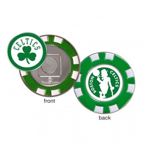 WinCraft Boston Celtics NBA Poker Chip Golf Ball Marker WinCraft Boston Celtics NBA Poker Chip Golf Ball Marker
