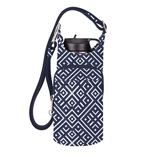 Travelon  Boho Water Bottle Tote Pouch   Mosaic Tile