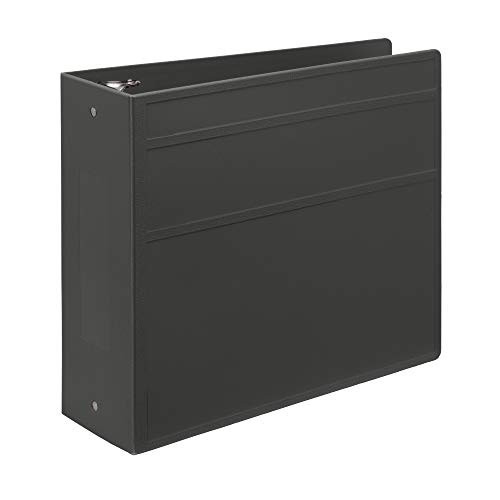 Carstens 4  Inch Heavy Duty 3 Ring Binder   Side Opening Charcoal Gray