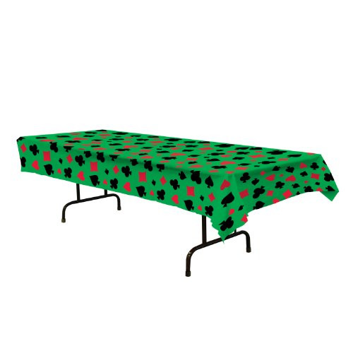 Casino Tablecover Party Accessory  1 count   1 Pkg