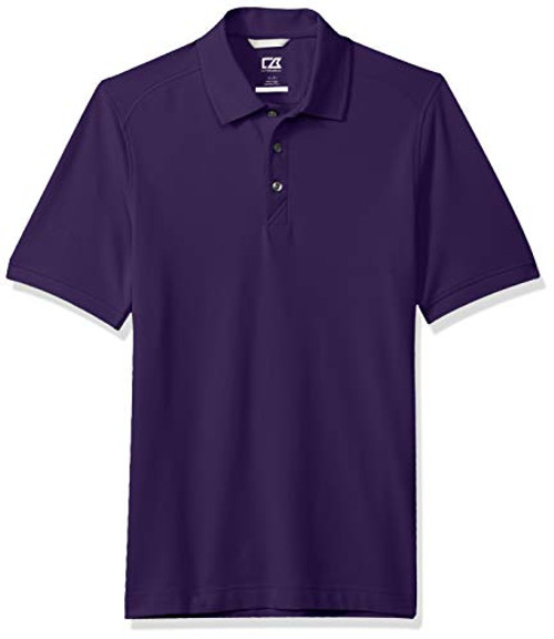 Cutter   Buck Men s 35 UPF Short Sleeve Cotton  Advantage Polo Shirt College Purple XX Large