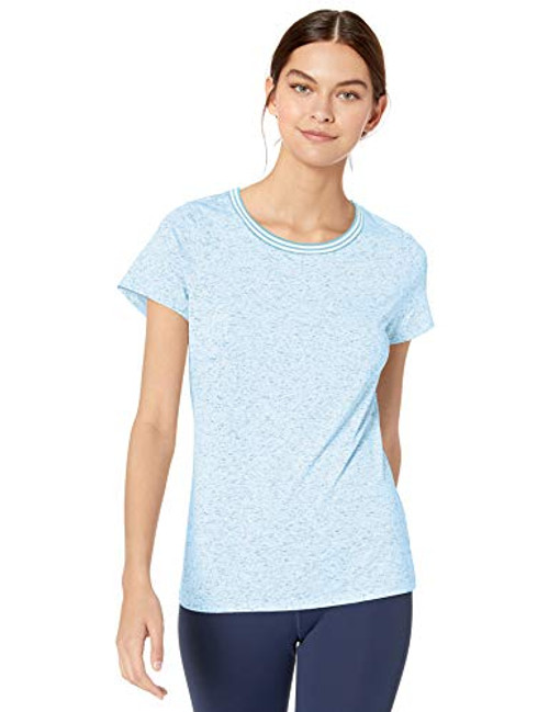 Cutter   Buck Women s Short Sleeve Space Dye Advantage Crew Neck Tee Lakeshore XS