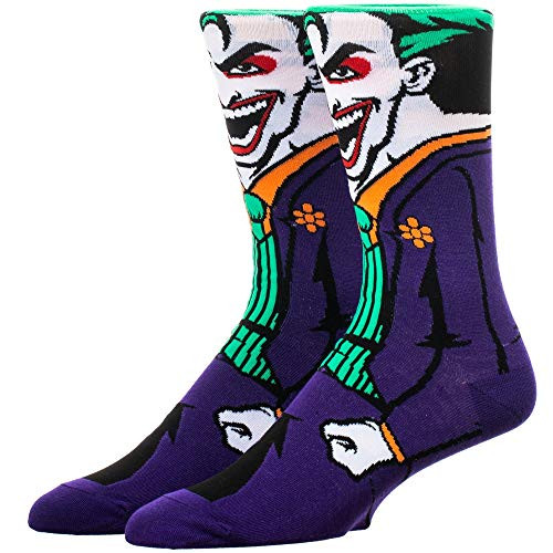 DC Comics The Joker  Rebirth 360 Degree Graphic Print Crew Socks