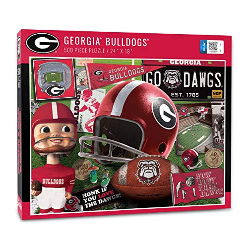 YouTheFan NCAA Georgia Bulldogs Retro Series Puzzle 500 Pieces Team Colors Large YouTheFan NCAA Georgia Bulldogs Retro Series Puzzle 500 Pieces Team Colors Large