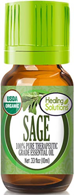 Organic Sage Essential Oil 100 Pure USDA Certified Organic Best Therapeutic Grade Essential Oil 10ml Organic Sage Essential Oil 100 Pure USDA Certified Organic Best Therapeutic Grade Essential Oil 10ml