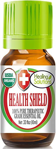Organic Health Shield Blend Essential Oil  100  Pure   USDA Certified Organic  Best Therapeutic Grade Essential Oil   10ml
