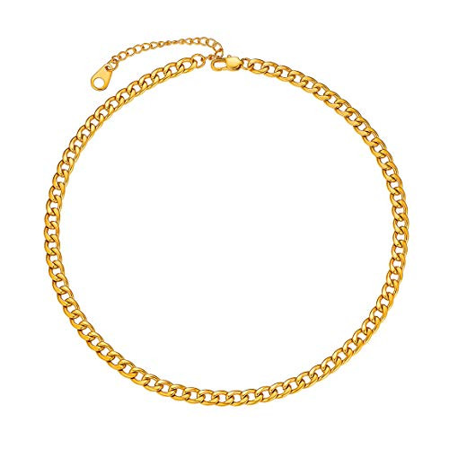 5MM Gold Cuban Chain 14 inch Short 