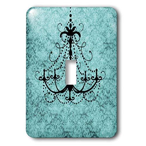 3dRose lsp 6396 1 Chandelier On Vintage Background Single Toggle Switch Multicolored