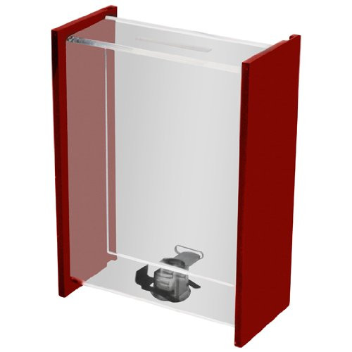 My Charity Boxes   Clear Donation Box   Ballot Box   Ticket Boxes   Collection Box   Tip Container   W Sliding Door   Display  Red