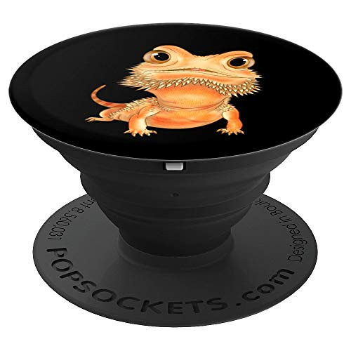 Bearded Dragon Beardie Gift Herpetologist Lizard Reptile PopSockets Grip and Stand for Phones and Tablets