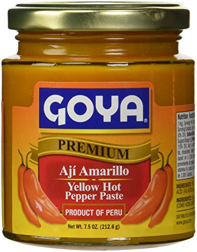 Goya Yellow Hot Pepper Paste 75 oz   Aji Amarillo