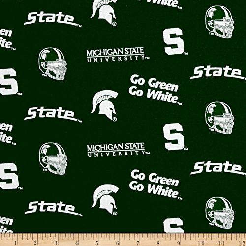 Sykel Enterprises NCAA Michigan State Spartans Mist Tossed Logos Yard Green Sykel Enterprises NCAA Michigan State Spartans Mist Tossed Logos Yard Green