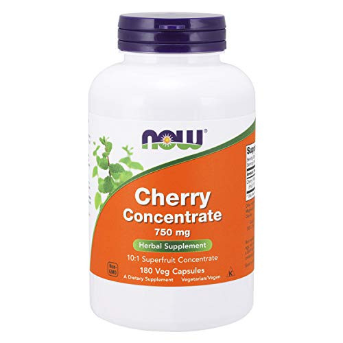 NOW Supplements Cherry Concentrate  Prunus serotina 750 mg 10 1 Fruit Concentrate 180 Veg Capsules