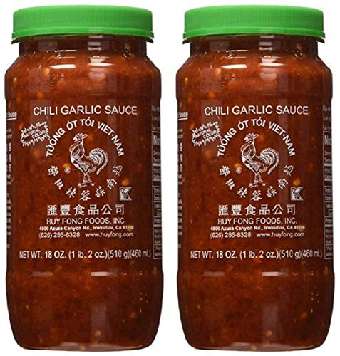 Huy Fong Fresh Chili Garlic Sauce 18 oz  Pack of 2