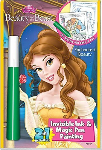 Lee Publications Disney s Beauty and the Beast Enchanted Beauty Invisible Ink   Magic Pen Painting