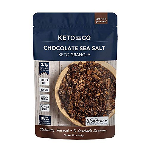 Keto and Co Chocolate Sea Salt Granola 10 OZ