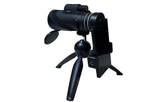 Monocular Telescope 12x50 High Power Waterproof Better Prism BAK4 with Phone Mount   Tripod Monocular Compact Fogproof Shockproof Scope FMC Monoculars for Birdwatching Hiking Wildlife Concerts