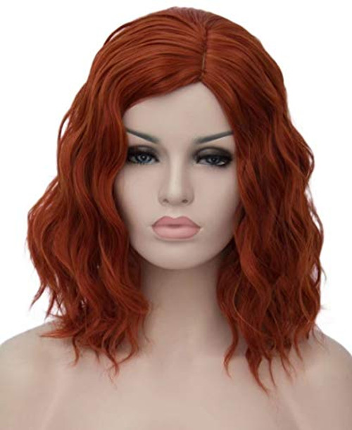Mildiso Short Ginger Cosplay Wigs for Women Halloween Costume Wigs Curly Wavy Hair Wigs with Wig Cap M091 Mildiso Short Ginger Cosplay Wigs for Women Halloween Costume Wigs Curly Wavy Hair Wigs with Wig Cap M091