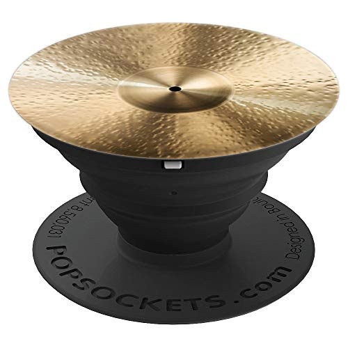 Vintage Drum Cymbal for Drummers PopSockets Grip and Stand for Phones and Tablets