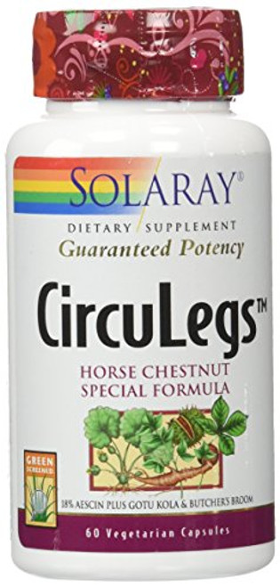 Solaray CircuLegs Veg Cap Btl Plastic 200mg 60ct Solaray CircuLegs Veg Cap Btl Plastic 200mg 60ct