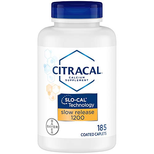 Citracal Slow Release 1200 1200 mg Calcium Citrate and Calcium Carbonate Blend with 1000 IU Vitamin D3 Bone Health Supplement for Adults Once Daily Caplets 185 Count Citracal Slow Release 1200 1200 mg Calcium Citrate and Calcium Carbonate Blend with 1000 IU Vitamin D3 Bone Health Supplement for Adults Once Daily Caplets 185 Count
