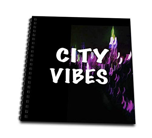 3dRose City Vibes Blurry Colorful NYC Background Mini Notepad 4 by 4   db 221417 3