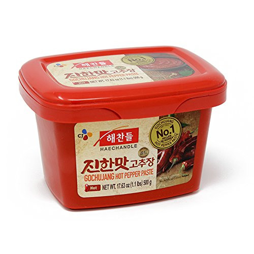 CJ Haechandle Gochujang Hot Pepper Paste 500g Korean Spicy Red Chile Paste 11 lb CJ Haechandle Gochujang Hot Pepper Paste 500g Korean Spicy Red Chile Paste 11 lb