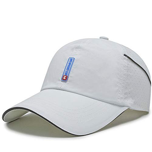 Clape UPF 50  Outdoor Hat Folding Reflective Running Hat Unstructured Sport Hats for Men   Women  CP18 White