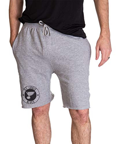 Calhoun NHL Cotton French Terry Athletic Men s Shorts  Small St Louis Blues