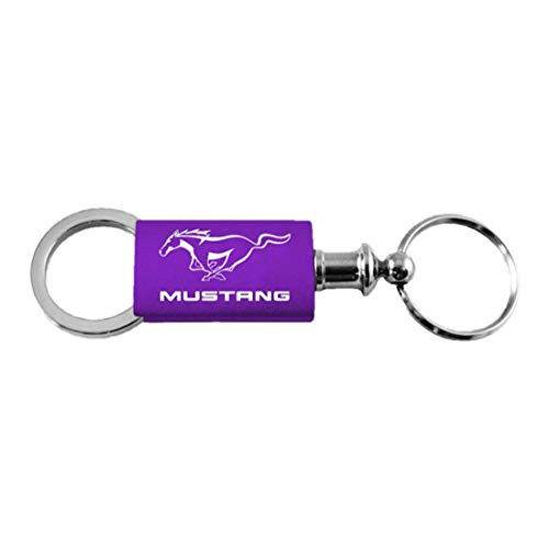 Ford Mustang Purple Valet Key Fob Authentic Logo Key Chain Key Ring Keytag Lanyard