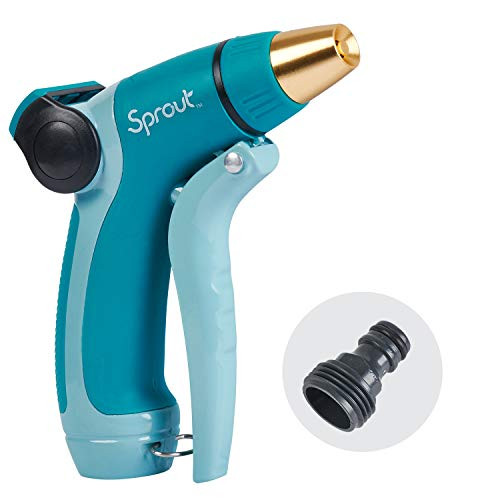 Sprout 65110 AMZ Metal Front Trigger Adjustable Nozzle and QuickConnect Product Adapter Amazon Bundle Gooseberry Green