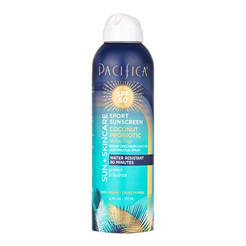 Pacifica Sun skincare sport sunscreen spray spf 50 6 Fl Ounce Pacifica Sun skincare sport sunscreen spray spf 50 6 Fl Ounce