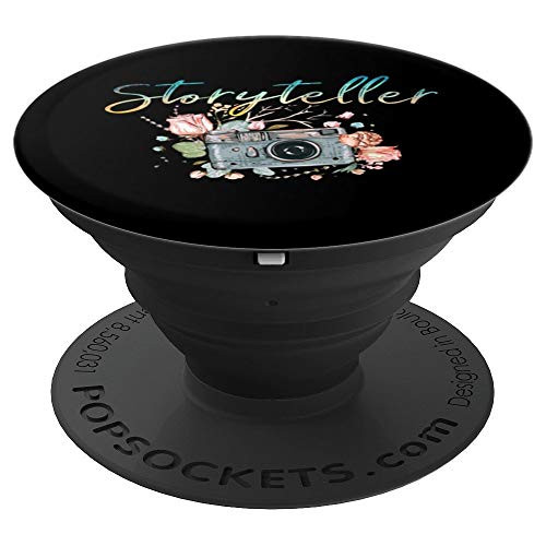 Storyteller Camera Photography Photographer Cameraman Gift PopSockets Grip and Stand for Phones and Tablets