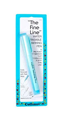Collins The Fine Line Water erasable Marking Pen blue