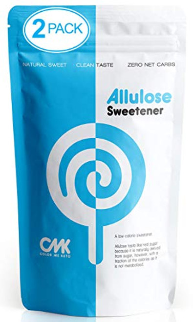 ALLULOSE Sweetener  2 PACK   2 LBS  Zero Net Carb Keto Sugar   Natural Sugar Alternative   Low Calorie Sweetener   Made in the USA   Granular Powder  16oz Pack of 2