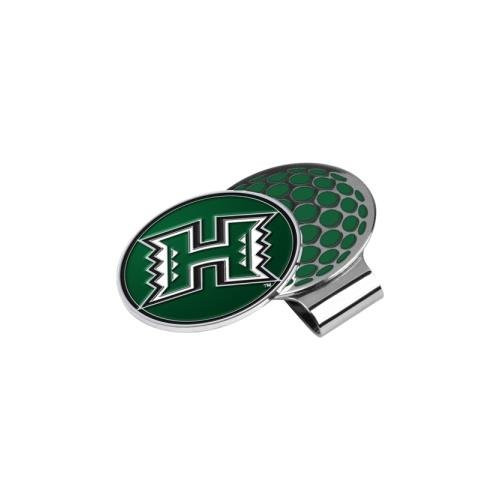 NCAA Hawaii Rainbow Warriors Golf Hat Clip with Ball Marker, One Size