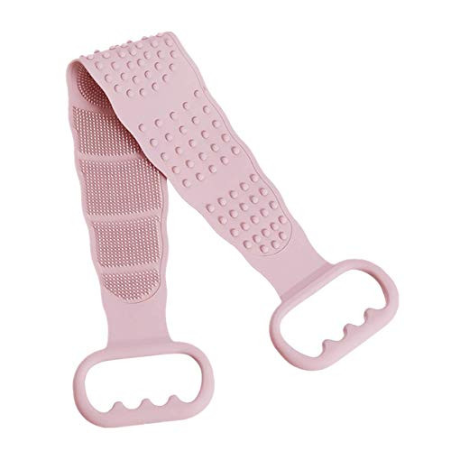 Silicone Back Scrubber for Shower? Exfoliating Silicone Bath Body Brush Scrubber? Easy to Clean Lathers Well Eco Friendly Long Lasting Comfortable Massage for Shower Pink Silicone Back Scrubber for Shower? Exfoliating Silicone Bath Body Brush Scrubber? Easy to Clean Lathers Well Eco Friendly Long Lasting Comfortable Massage for Shower Pink