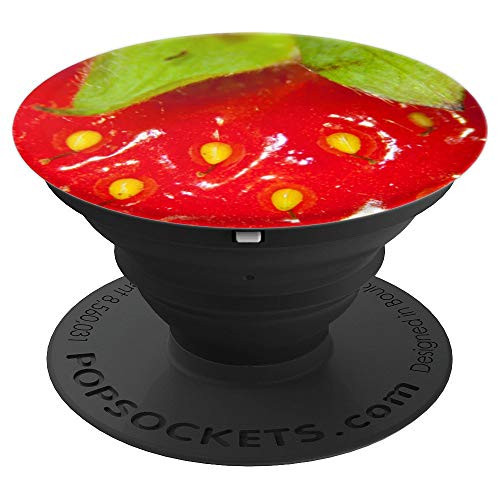 Colourful Lyfe Strawberry Seeds PopSockets Grip and Stand for Phones and Tablets