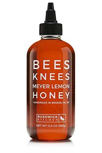 Bushwick Kitchen Bees Knees Meyer Lemon Honey Wildflower Honey Infused with a Bright Squeeze of Citrus 135 Ounce Bottle