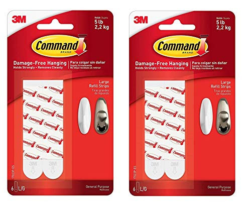 Command Mounting Refill Strips Large 12 Strip