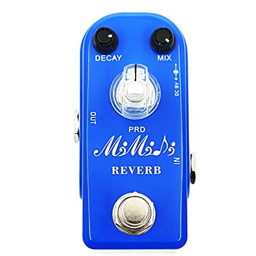 Reverb Guitar Effect Pedal MIMIDI Digital Plate Reverb for Music Hall and ChurchTrue Bypass Aluminum Alloy?312?