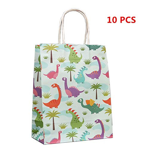 10 Pack Dinosaur Party Favors Bags Dinosaur Party Supplies Gift Bags for Boys and Girls Dinosaur Birthday Party Goodie Bags, 8.3x10.6 10 Pack Dinosaur Party Favors Bags Dinosaur Party Supplies Gift Bags for Boys and Girls Dinosaur Birthday Party Goodie Bags, 8.3x10.6