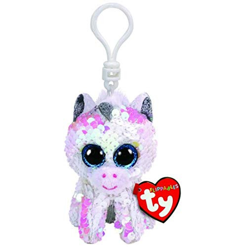 Ty Beanie New Flippable - Diamond, Keyclip!