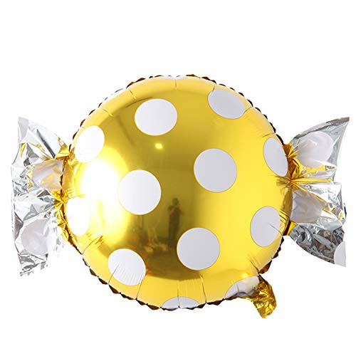 Sweet Candy Foil Balloons Helium Balloon Wedding Decoration Baloon Marriage air Balls Happy Birthday Party Balloons Event  Candy Dot Gold