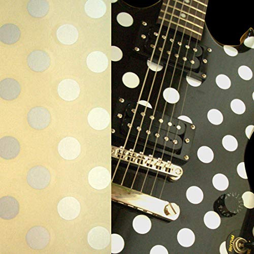 Polka Dots  White  Sticker Decals Randy Rhoads  2 Sheets SET Inlay Sticker