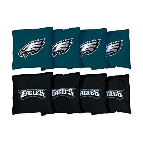 Victory Tailgate Philadelphia Eagles NFL Cornhole Game Bag Set  8 Bags Included Corn Filled