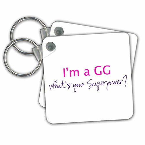 Im a GG - Whats your Superpower- hot pink-grandma gift- Key Chains, 2.25 x 2.25 inches, set of 2 (kc_193731_1) Im a GG - Whats your Superpower- hot pink-grandma gift- Key Chains, 2.25 x 2.25 inches, set of 2 (kc_193731_1)