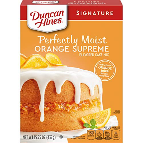Duncan Hines Signature Perfectly Moist Orange Supreme Cake Mix 1525 OZ